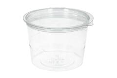 SALADEBAK + DEKSEL TRANSPARANT 750cc Ø14cm  200st